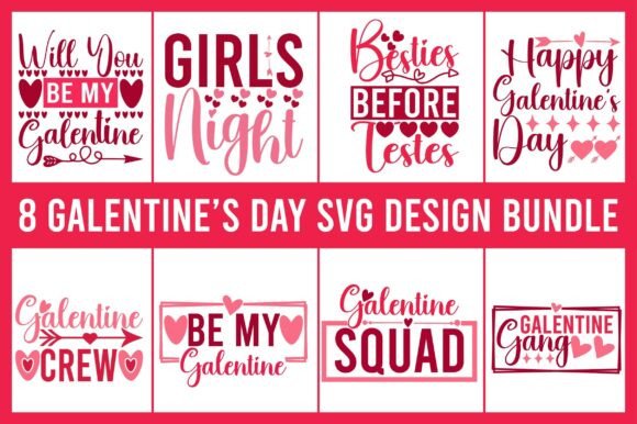 8 Galentine's Day Svg Design Bundle: Creative Assets