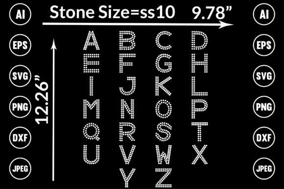 Alphabet Rhinestone Templates Design: Elevate Your Creative Projects