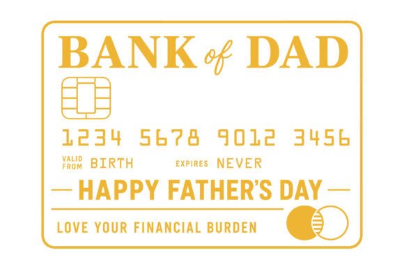 Bank of Dad SVG Design: Modern Typography for Creative Projects