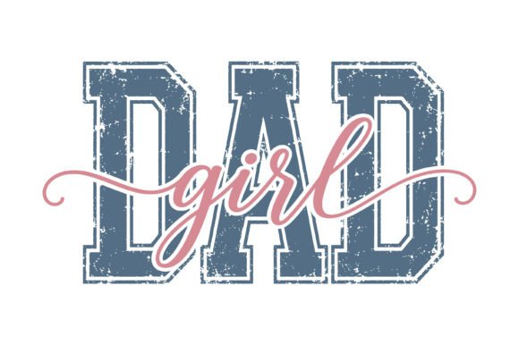 Dad Girl Father SVG Design: A Typography Asset for Modern Branding