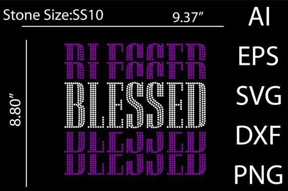 Elevate Your Designs with Blessed Rhinestone Templates