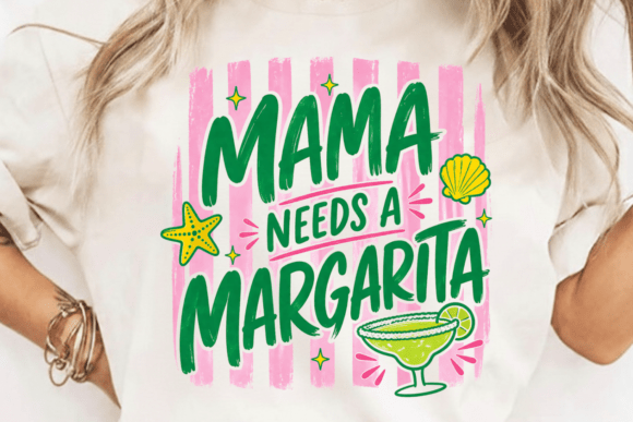 Funny Mama Margarita PNG: A Vibrant Design Asset