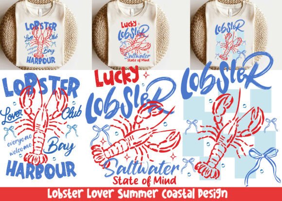 Lobster Lover Summer Coastal Design PNG: A Designer's Coastal Asset
