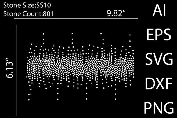 Modern Splatter Rhinestone Templates Design