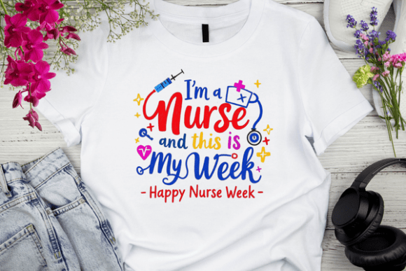 Nurses Week T-Shirt Design: Creative Assets for Impactful Projects