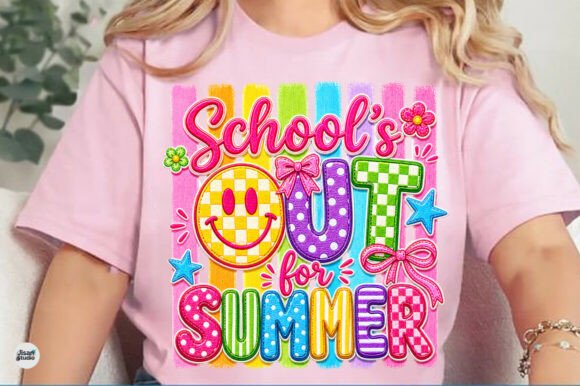 Schools Out Preppy Summer PNG Design: Creative Applications