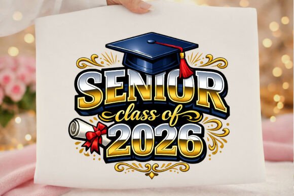 Senior Class of 2026: PNG T-Shirt Design for Modern Branding