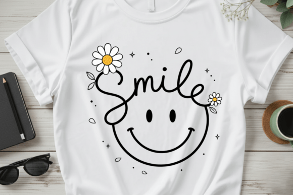 Smile Daisy Flower PNG: A Positive Design Asset