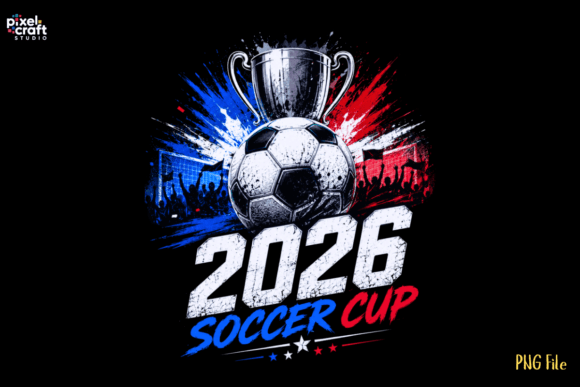 Soccer Championship 2026 PNG Design: A Dynamic Visual Asset