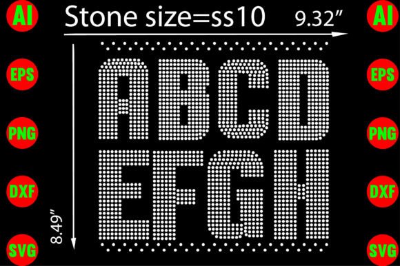 Sparkle and Structure: Elevate Projects with Rhinestone Templates Design