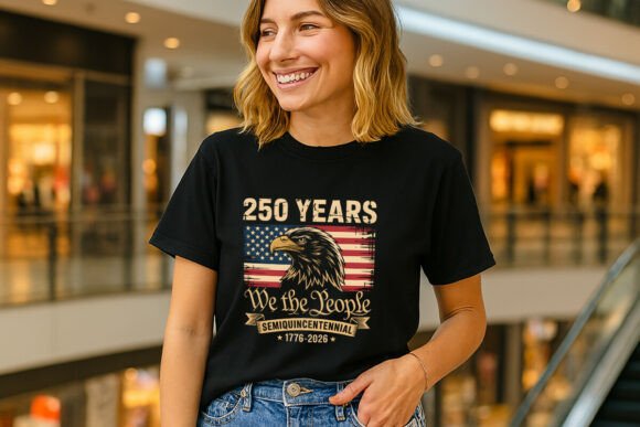USA 250 Years We the People Design: A Vintage Patriot's Graphic