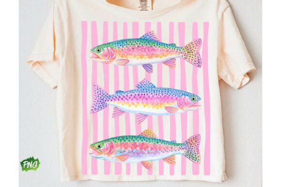 Vibrant Trout PNG for Sublimation & Creative Projects