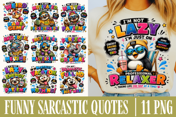 Witty Visuals: Elevate Designs with Sarcastic Quote Graphics